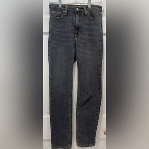 BDG Urban Outfitters Girlfriend High Rise Black Jeans Size 27 (Rip & Wear)